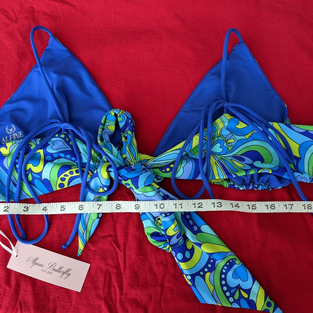 Alpine butterfly swim bikini top
